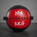 Мека медицинска топка WALLBALL 2 кг - 12кг , различни цветове,KMSPORT